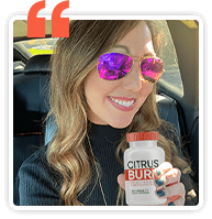 Tasha holding CitrusBurn